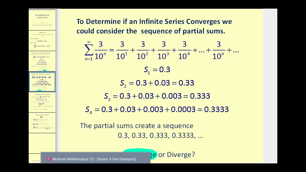 Introduction to Infinite Series