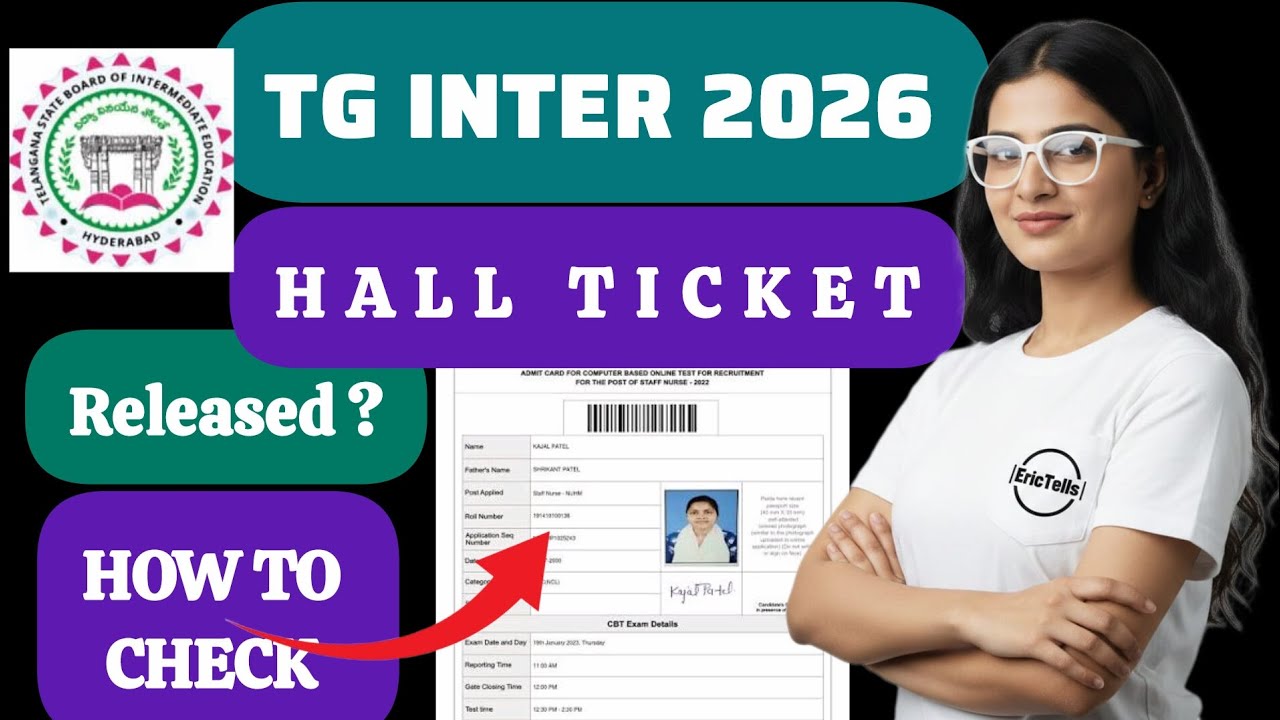 tg inter hall ticket 2026 | telangana intermediate admit card 2026