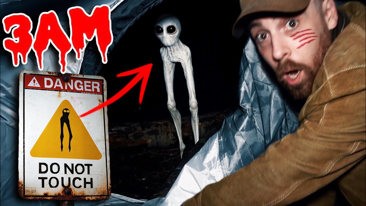 When you see this Alien Creature outside your Camping Tent... DO NOT TOUCH IT! 