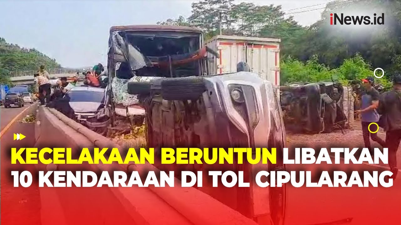 Kecelakaan Beruntun di Tol Cipularang KM 85, Bus Primajasa Tabrak Sejumlah Kendaraan