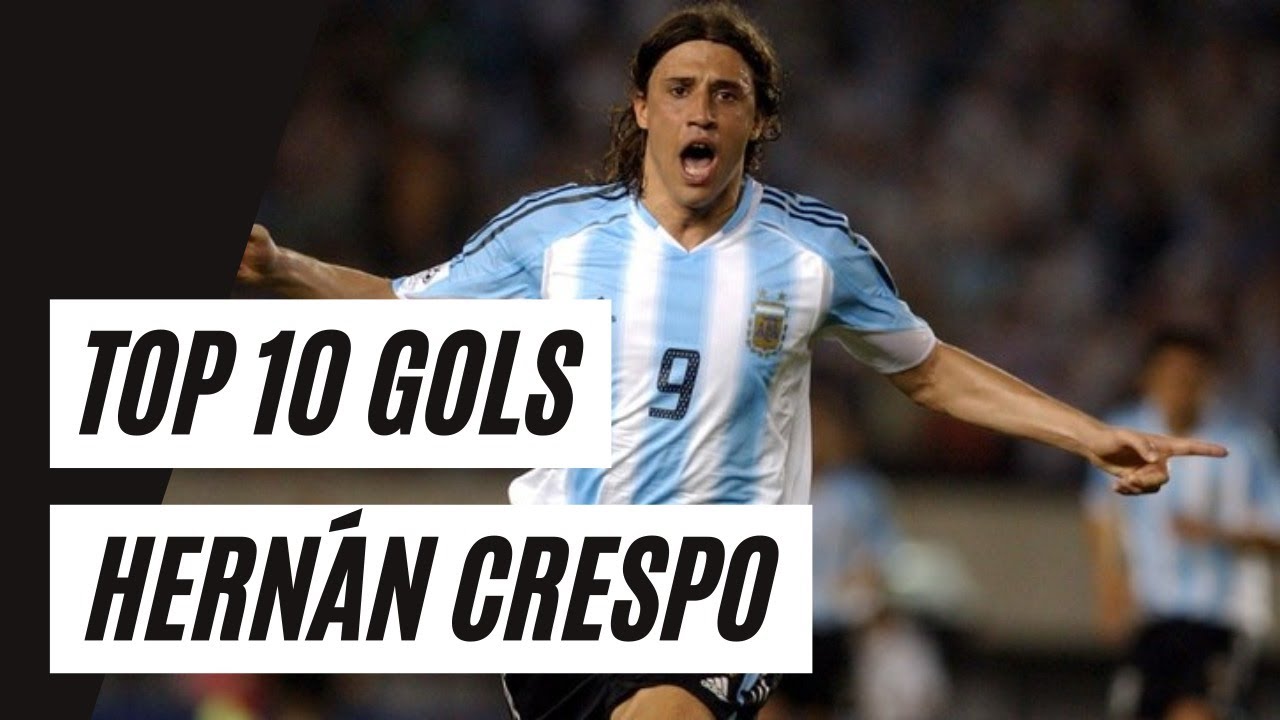 Top 10: Gols de CRESPO - Os MELHORES GOLS da carreira de CRESPO