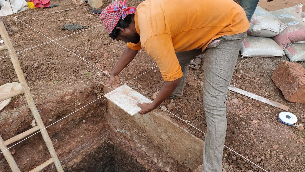 Marking of column bars on pcc bed full detail