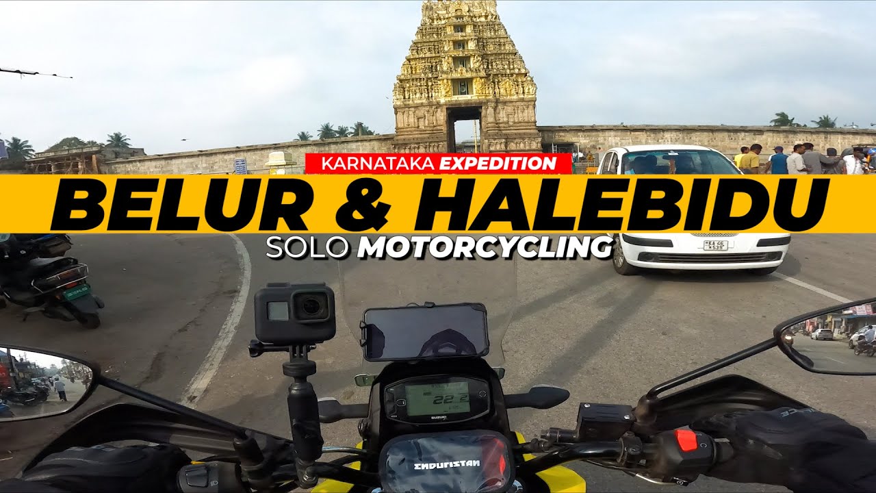 Belur & Halebidu Temple Bike Ride | Solo Long Touring on V-Strom 250 | Episode 7