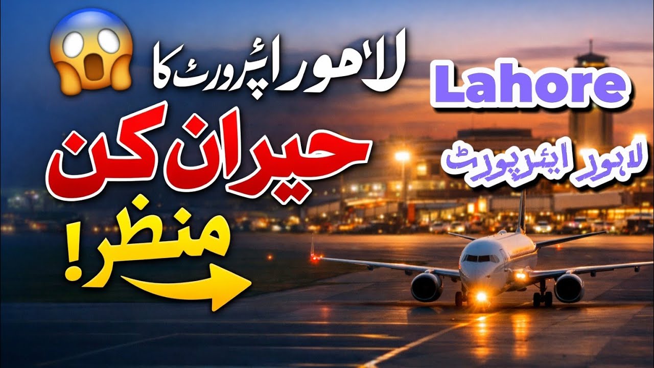 لاہور ایئرپورٹ کا منظر | یہ دیکھ کر آپ چونک جائیں گے 😱 Lahore Airport | Beautiful Travel Vlog