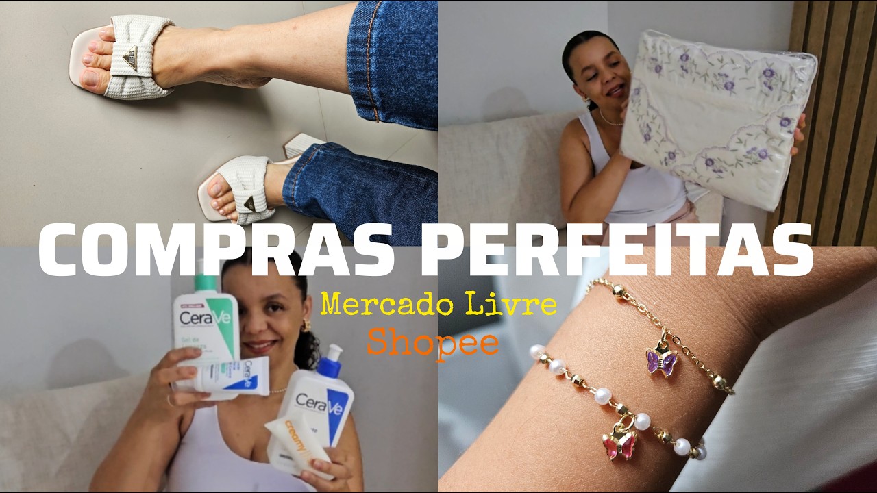 Comprinhas na shopee e mercado livre.  Tudo muito perfeito!