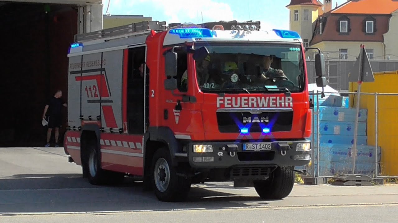 [Zwei Einsätze in 10 Minuten] - Vom Sport zum Einsatz | 2x HLF BF Regensburg