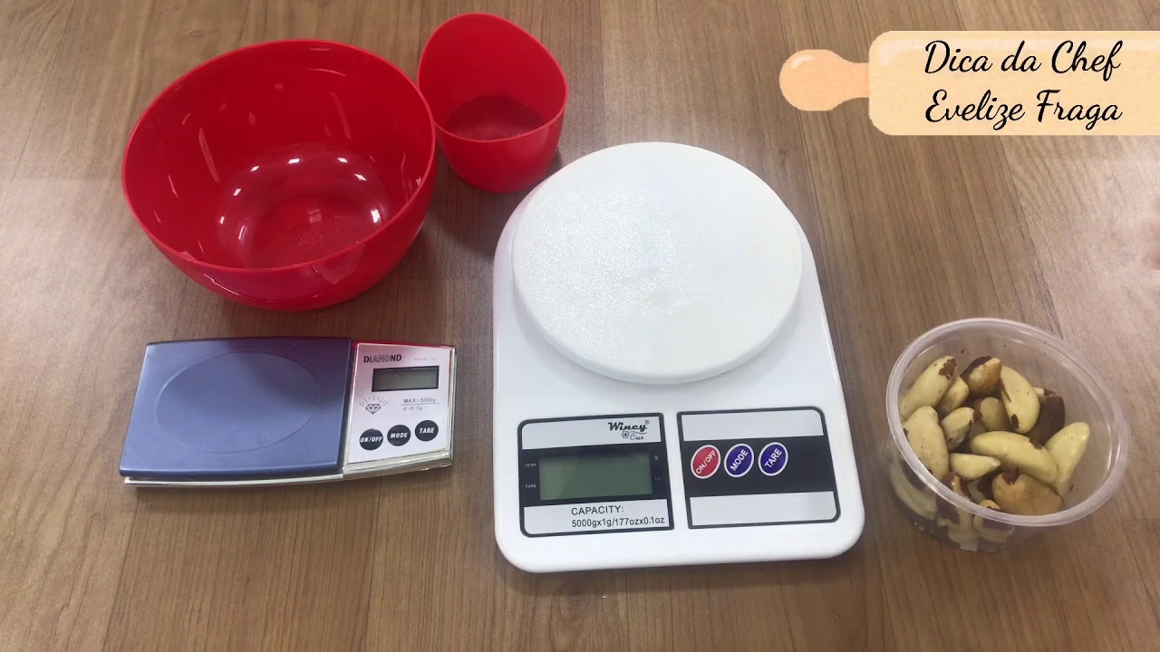 Como pesar os ingredientes