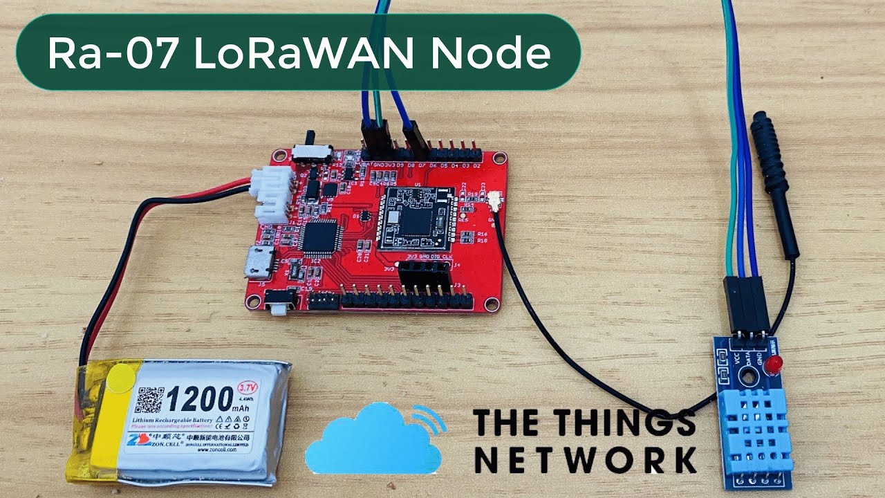 Отправка данных сенсорного узла LoRaWAN на сервер Things Network (TTN)