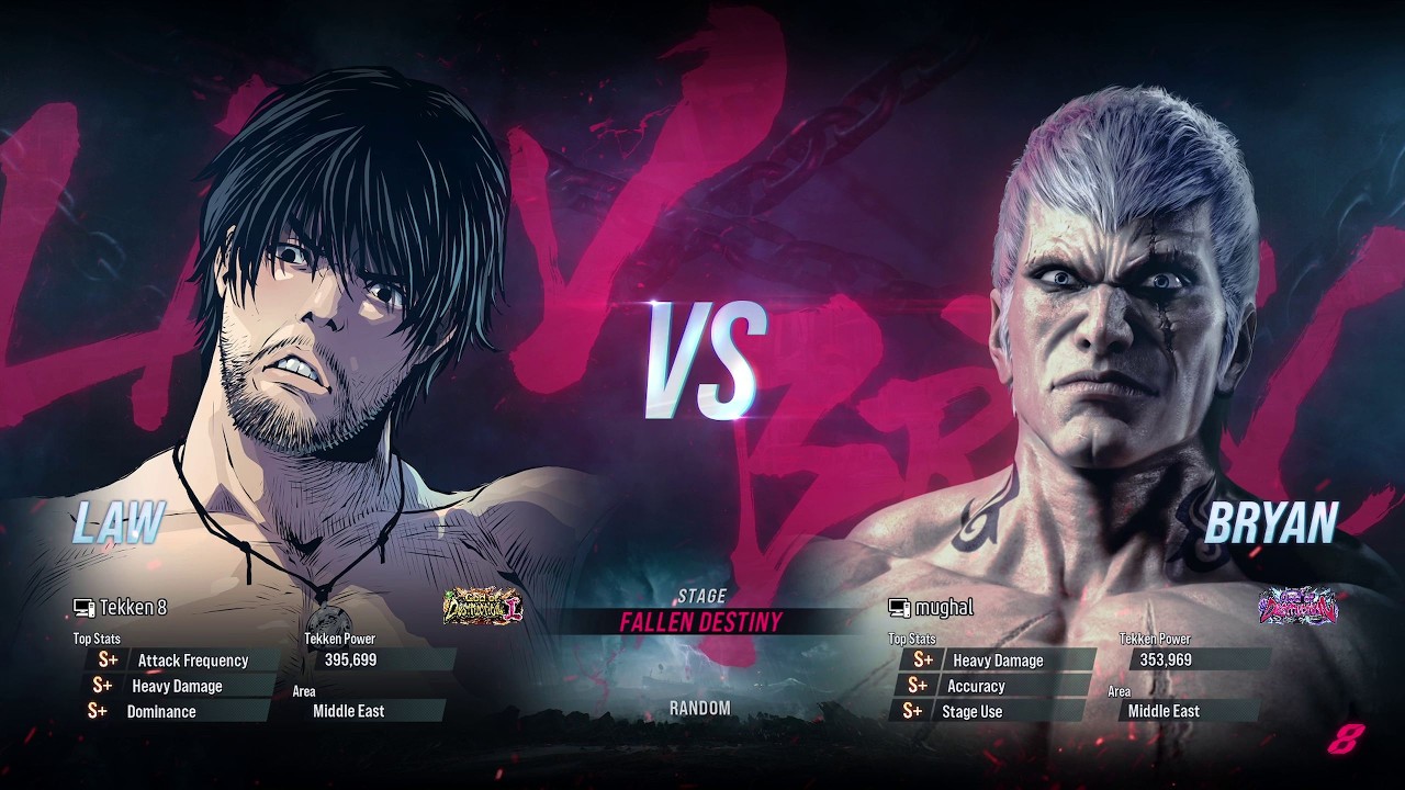 BSK (Law) VS Mughal (Bryan) Tekken 8 Ranked