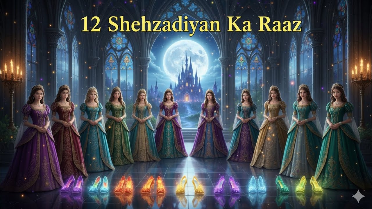 “12 Shehzadiyan Aur Unke Jooton Ka Raaz | Magical Fairy Tale Story | Urdu Kahani”❤ Rangon ka jungle