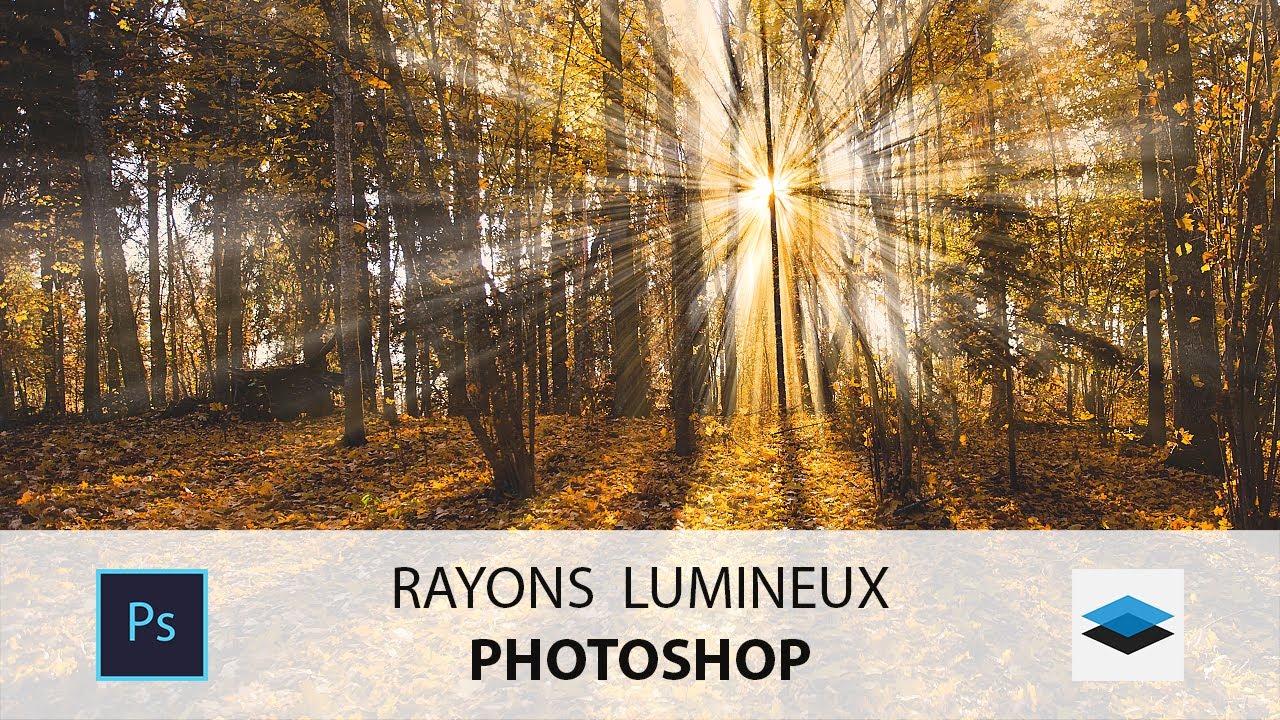 Comment créer des RAYONS LUMINEUX dans PHOTOSHOP