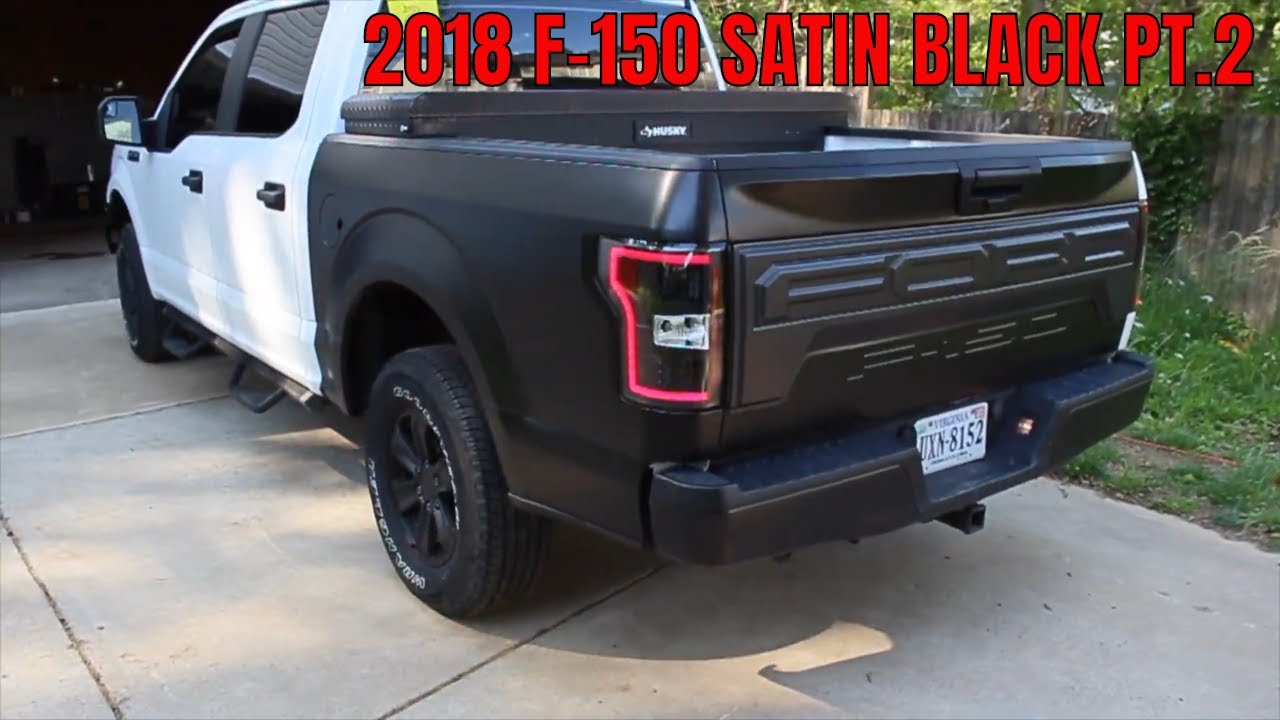 2018 F150 XL Bed Vinyl Wrapping | Satin Black F-150 Pt. 2