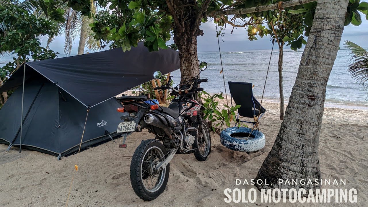 WHITE BEACH SOLO MOTOCAMPING, RECUDO 2 VILLA BALINMANOK, DASOL PANGASINAN, SILENT VLOG, RELAXING