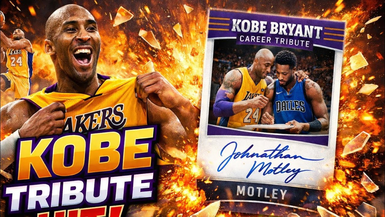 INSANE Kobe Bryant Tribute Hit! 2017-18 NBA Hoops Motley Autograph 😳 Rip 1 of 4