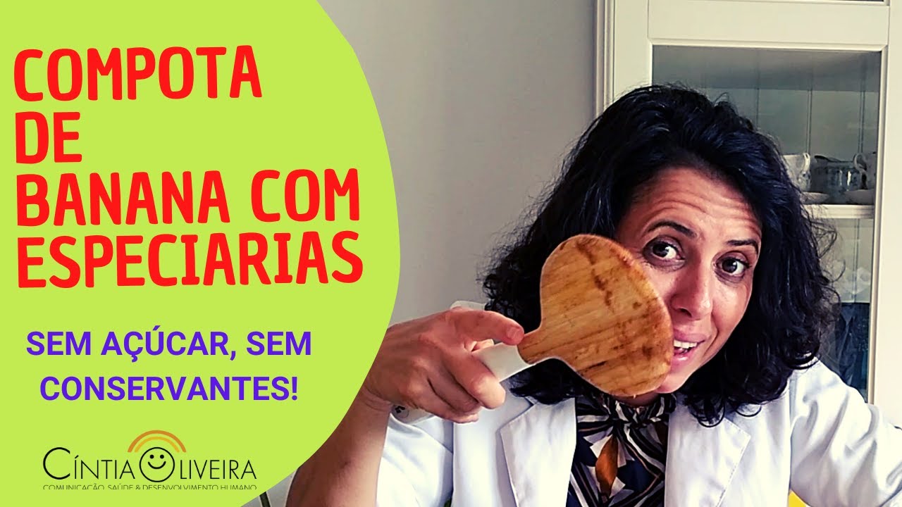 COMPOTA DE BANANA COM ESPECIARIAS. SEM AÇÚCAR E SEM CONSERVANTES! SAUDÁVEL, PRÁTICA E DELICIOSA!