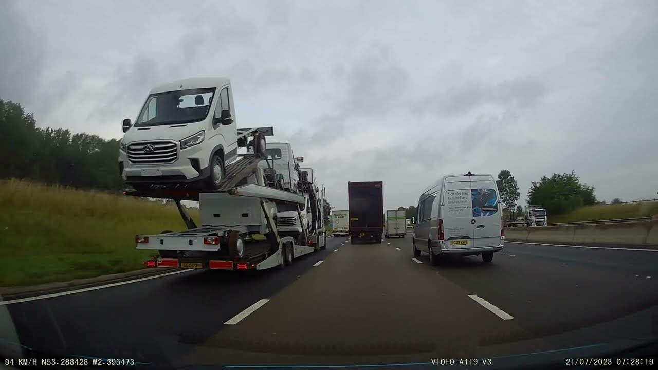 UK Motorways M6 northbound - J16 Nantwich to J20 M56