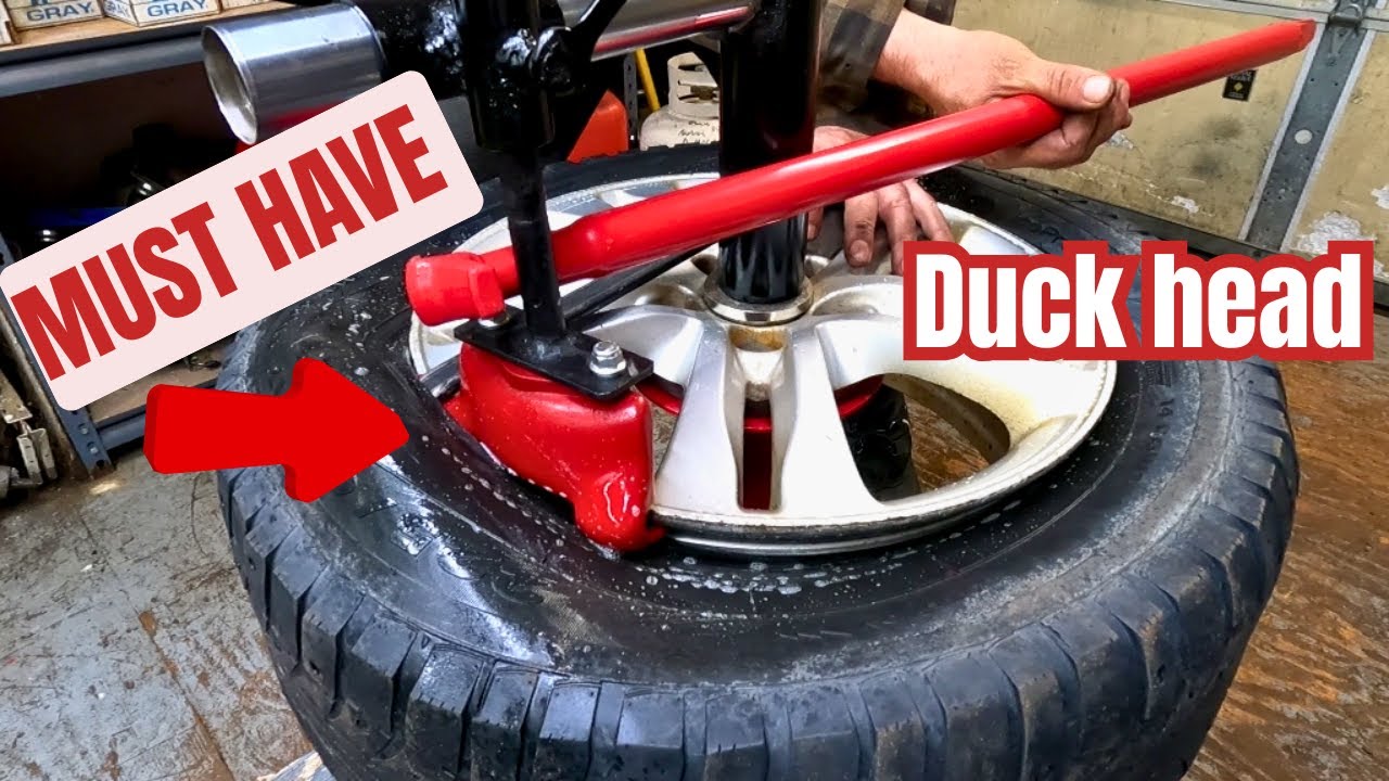 MUST HAVE DIY Duck Head  attachment for a harbor freight / Princess Auto manual tire changer