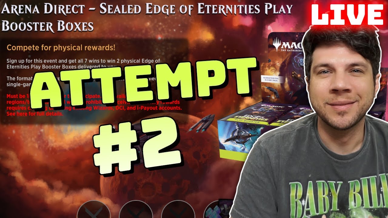 🔴Trying AGAIN at MTG's Arena Direct EOE Challenge | #mtgeternities