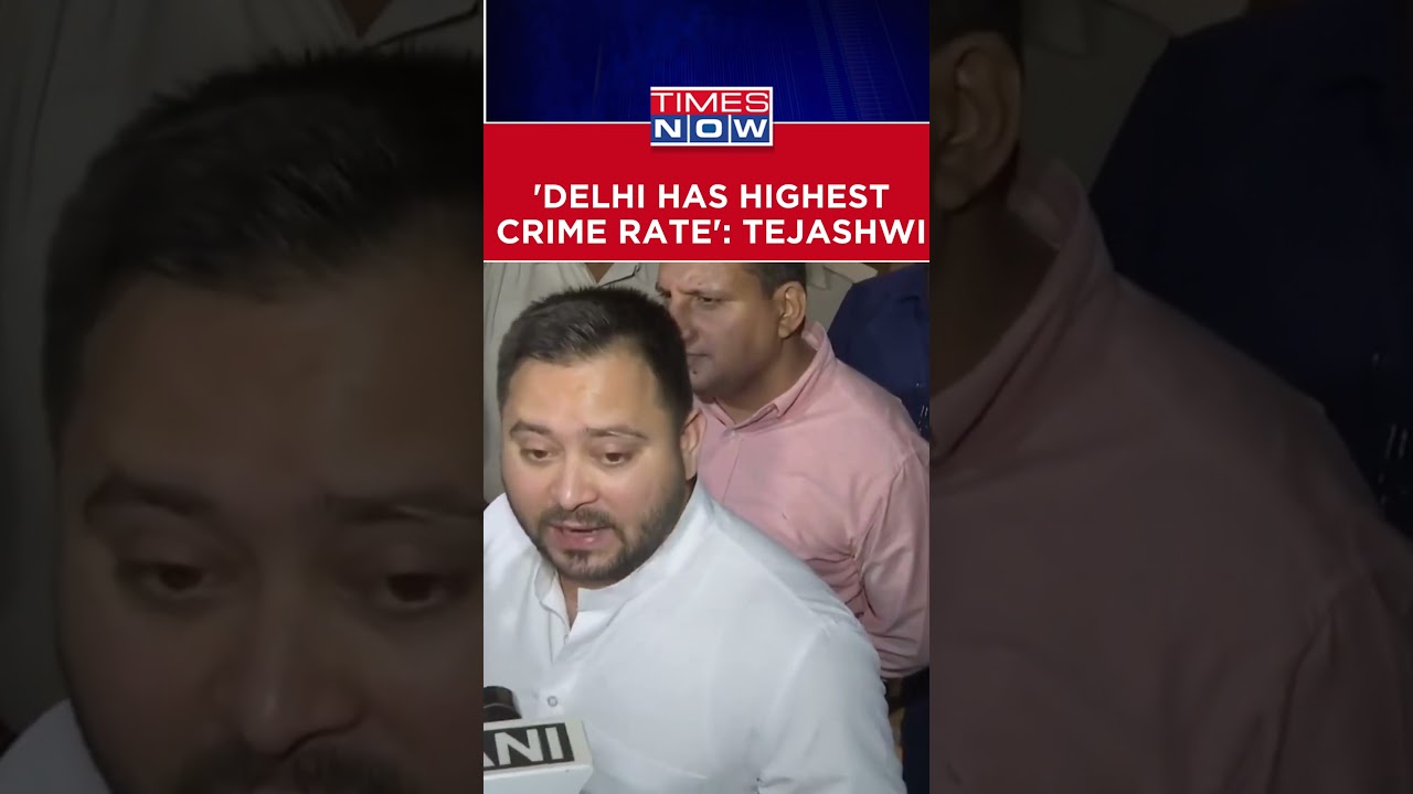 'NCRB Records Show Delhi Has Highest Crime Rate', Says Bihar Deputy CM Tejashwi Yadav #shorts