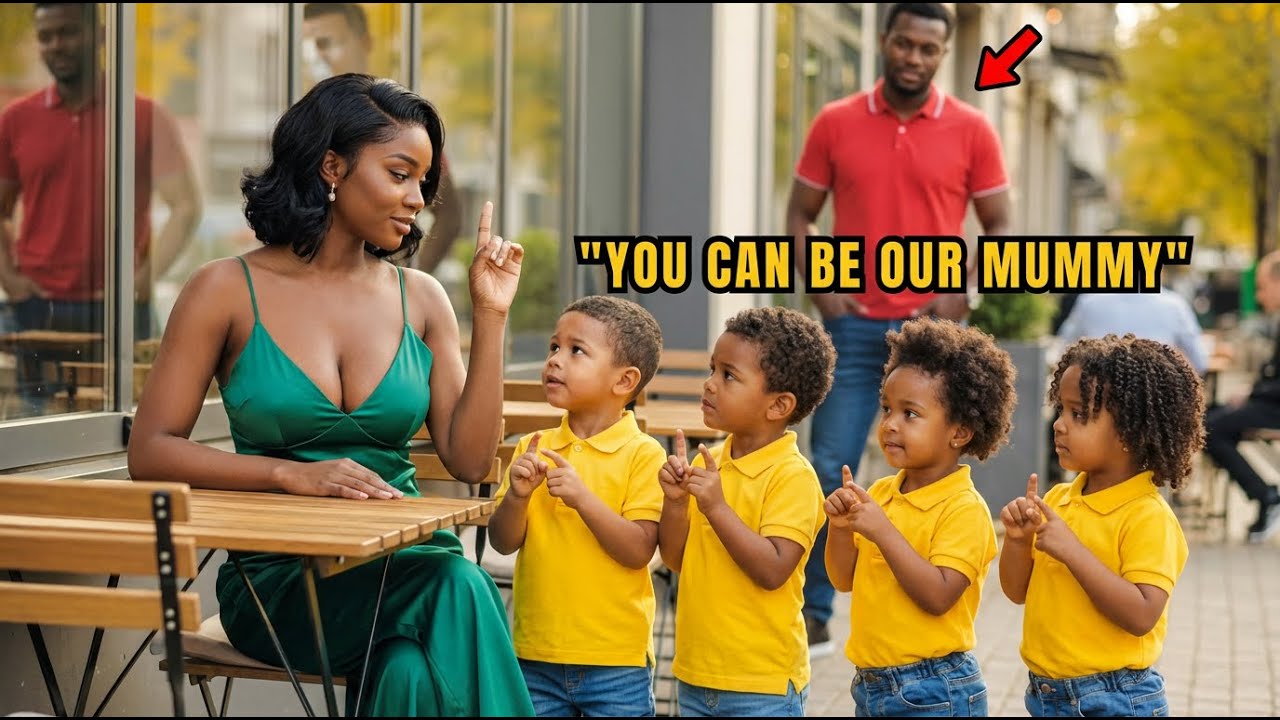 Deaf Woman Left Alone At The Café On Date—Then A Black Single Dad With His Quadruplets Walked Up