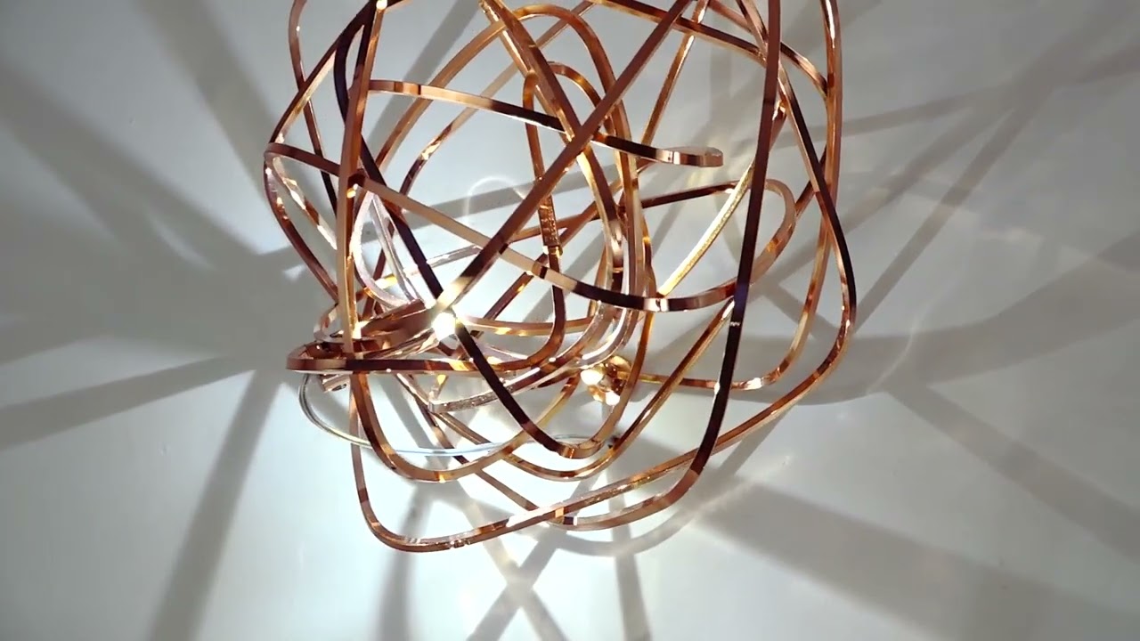 Terzani Doodle Wall Sconce | Sculptural Light in Gold & Copper