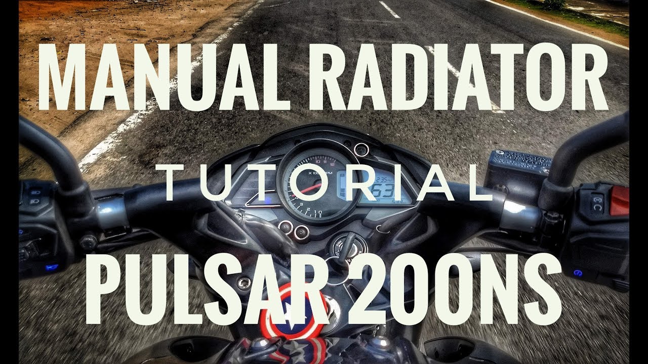 How to turn on or off Radiator in Pulsar 200NS - DIY