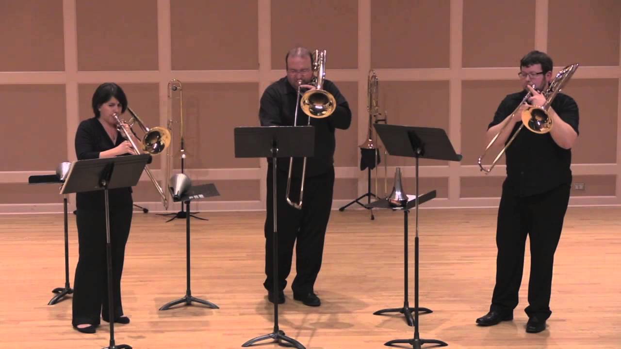 Trombone à Trois  Trio from Sonata No 2, BMV 1015  Bach arr Sauer