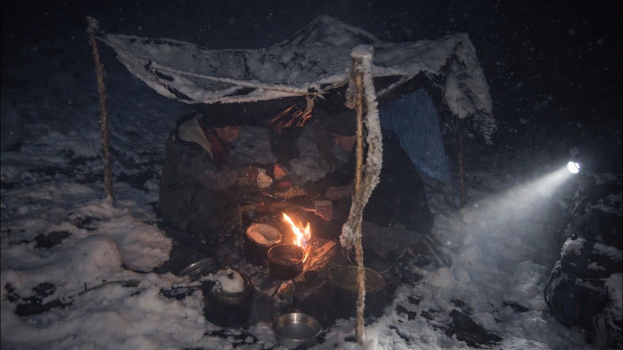 Inside Dolpa’s Coldest Region | A Family’s Real Experience Living in Nature,Tent|Outside Camp Fire🌧️