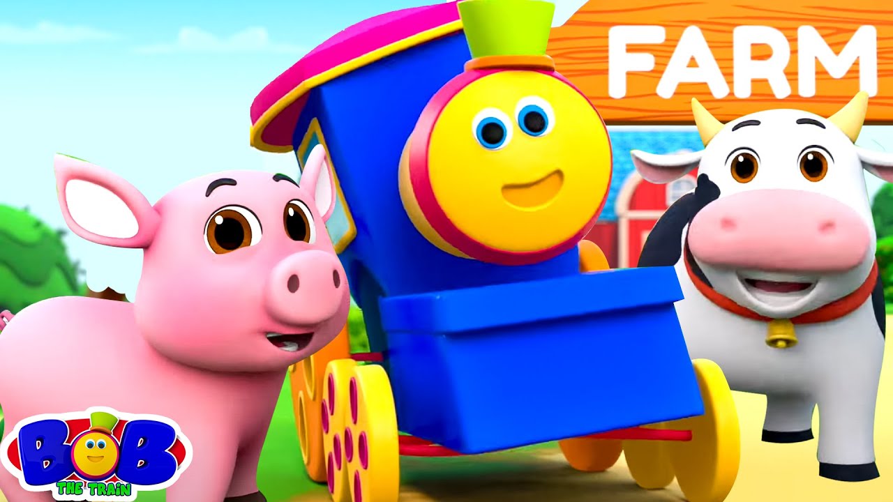 Farmer Bob Lived On A Farm & Animal Sound + More Nursery Rhymes for Kids