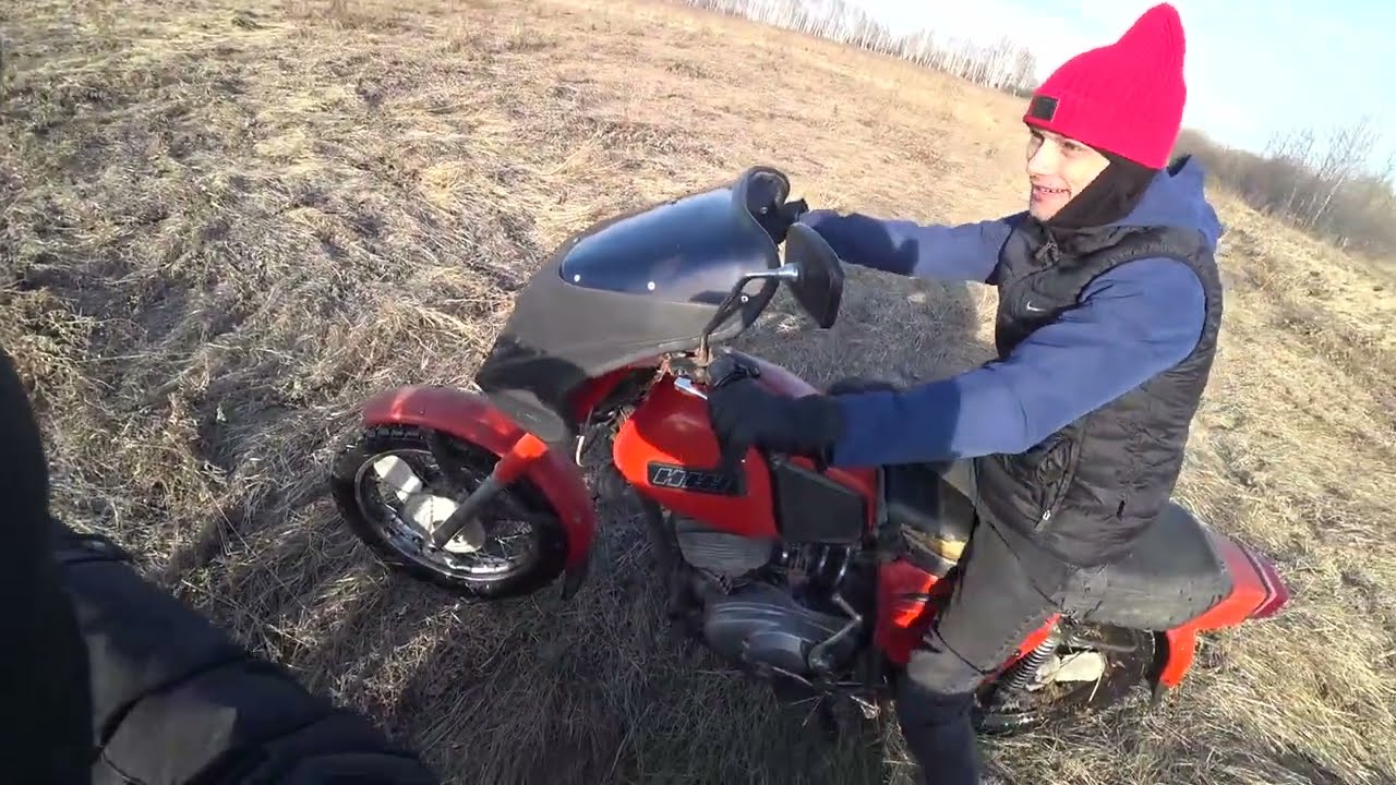05.04.2025 - открыли мо̀тосезо́н/ИЖ Юпитер,Планета,Регулмото РМ3- Альфа/Омск/грязь