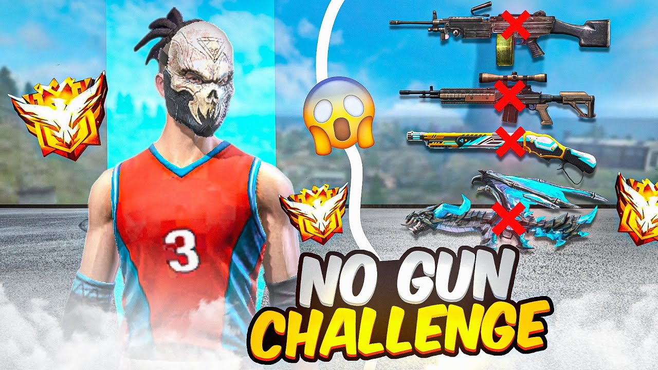 No Gun Challenge in Br Rank 💀 Booyah!!