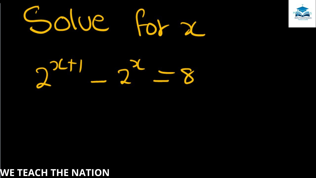 Exponential Equation Trick .