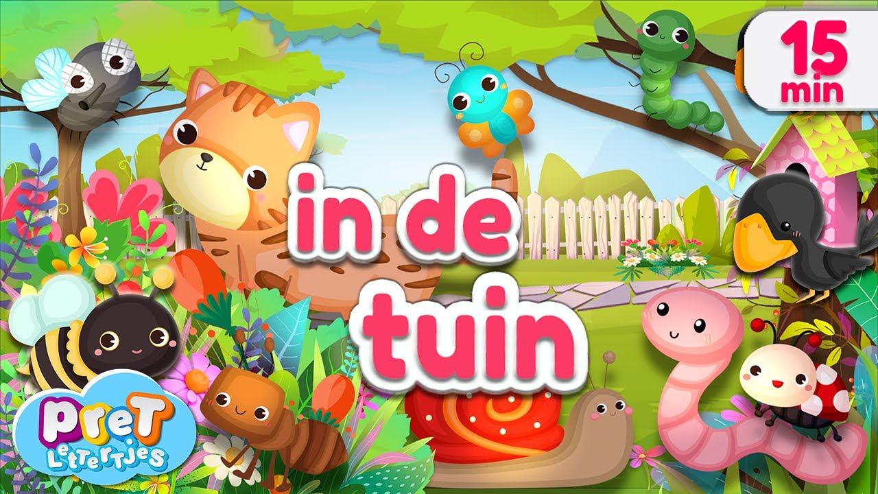 Pretlettertjes • Dierengeluiden in de Tuin • 10 nieuwe dieren en insecten