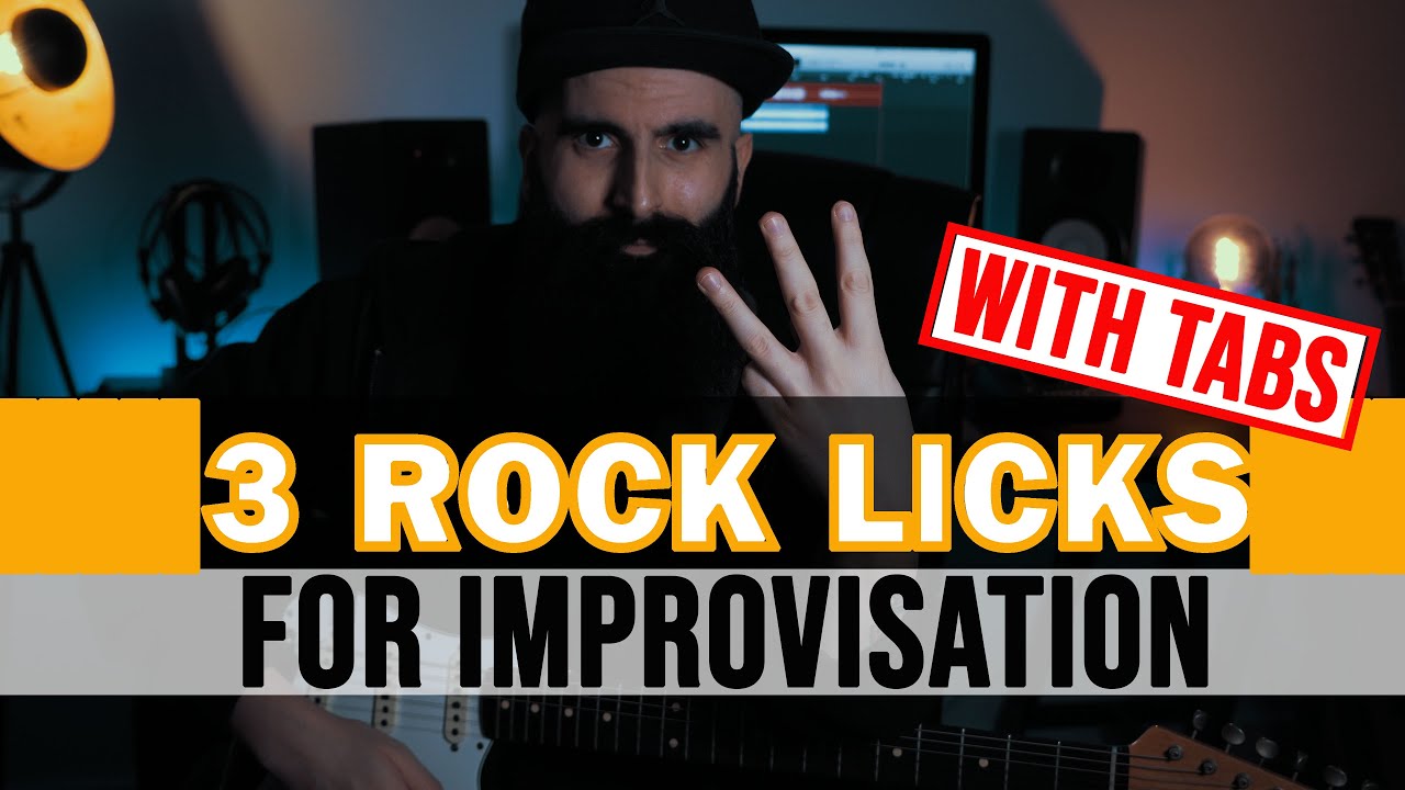 3 ROCK Licks For Improvisation (With TABS)