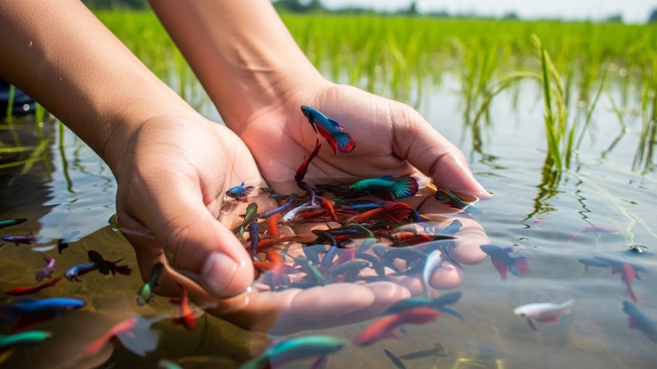 Catching Beautiful Wild Betta Fish in Hidden Countryside