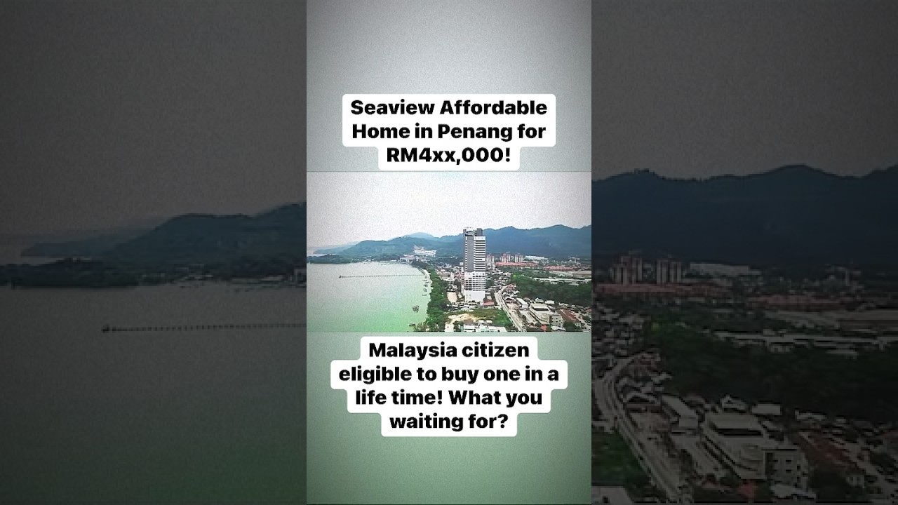 Penang FREEHOLD Seaview Affordable Home for only RM4XX,000! #kwklcc #penang