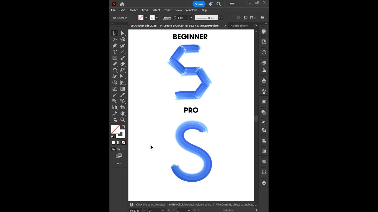 Adobe Illustrator 2026 &mdash; Советы по созданию акварельных кистей как у профессионала #ducthangds