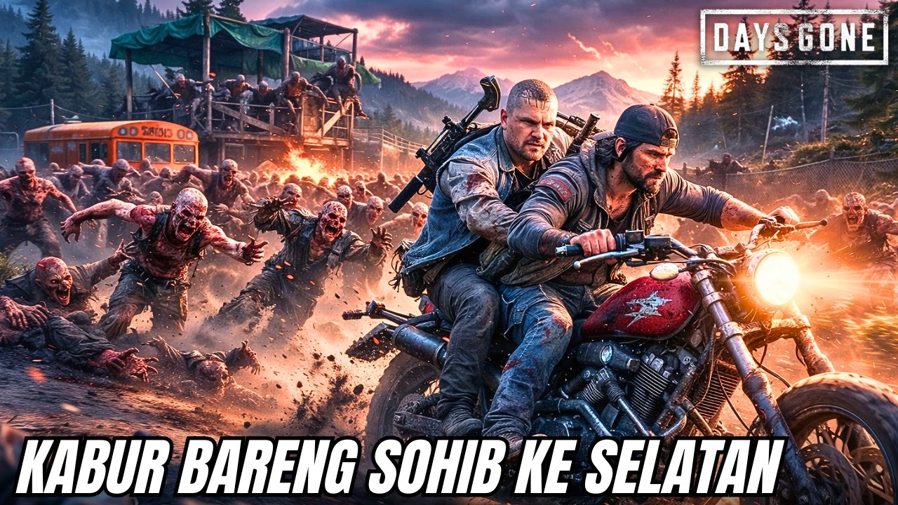 KABUR KE SELATAN BIAR GAK DIGIGIT ZOMBIE TAPI COBAAN BARU DATANG... - Days Gone Indonesia