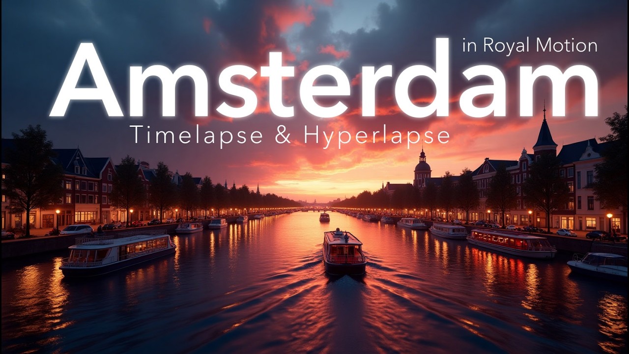 Amsterdam in Royal Motion. Timelapse & Hyperlapse with AI morphing transitions you never seen before