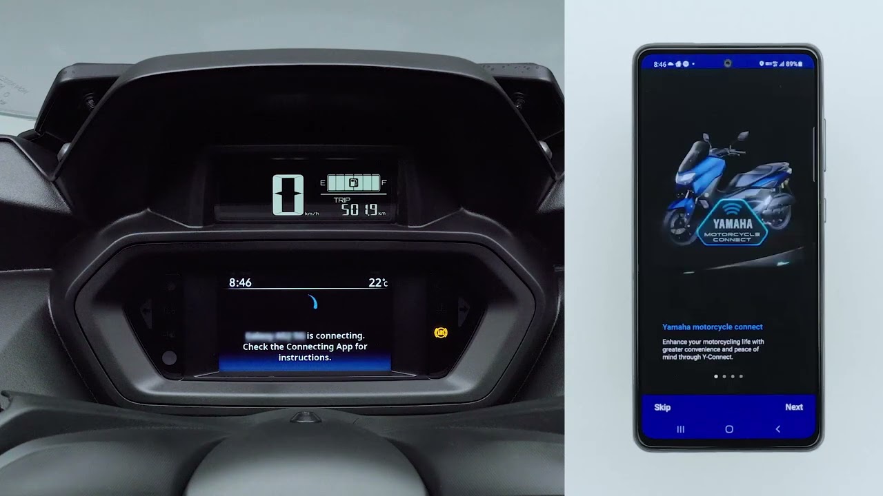Yamaha's new XMAX pairing instructions