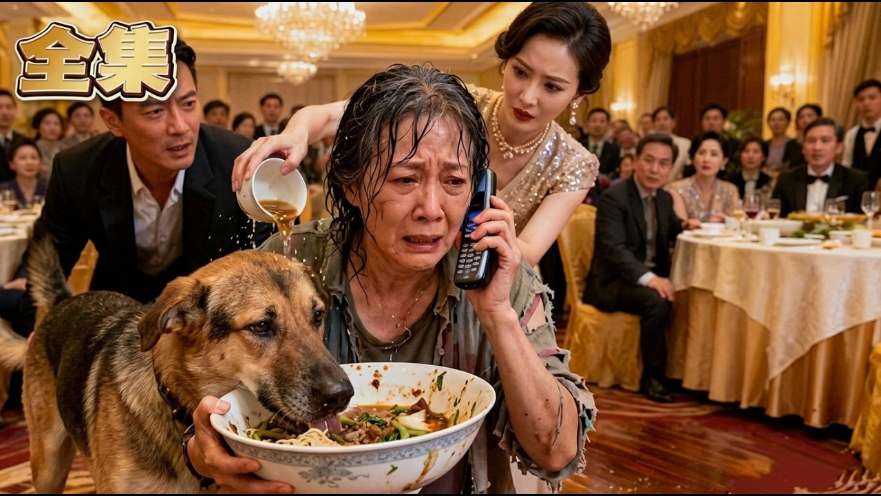 【FULL】👑鄉下奶奶帶孫子進城，竟被準兒媳逼著和狗搶食！誰知老太摸出老人機，首富兒子突然到場，當場耳光甩飛未婚妻：“誰敢欺我媽？婚禮取消！”剛才囂張的兒媳瞬間癱軟在地！#爽劇