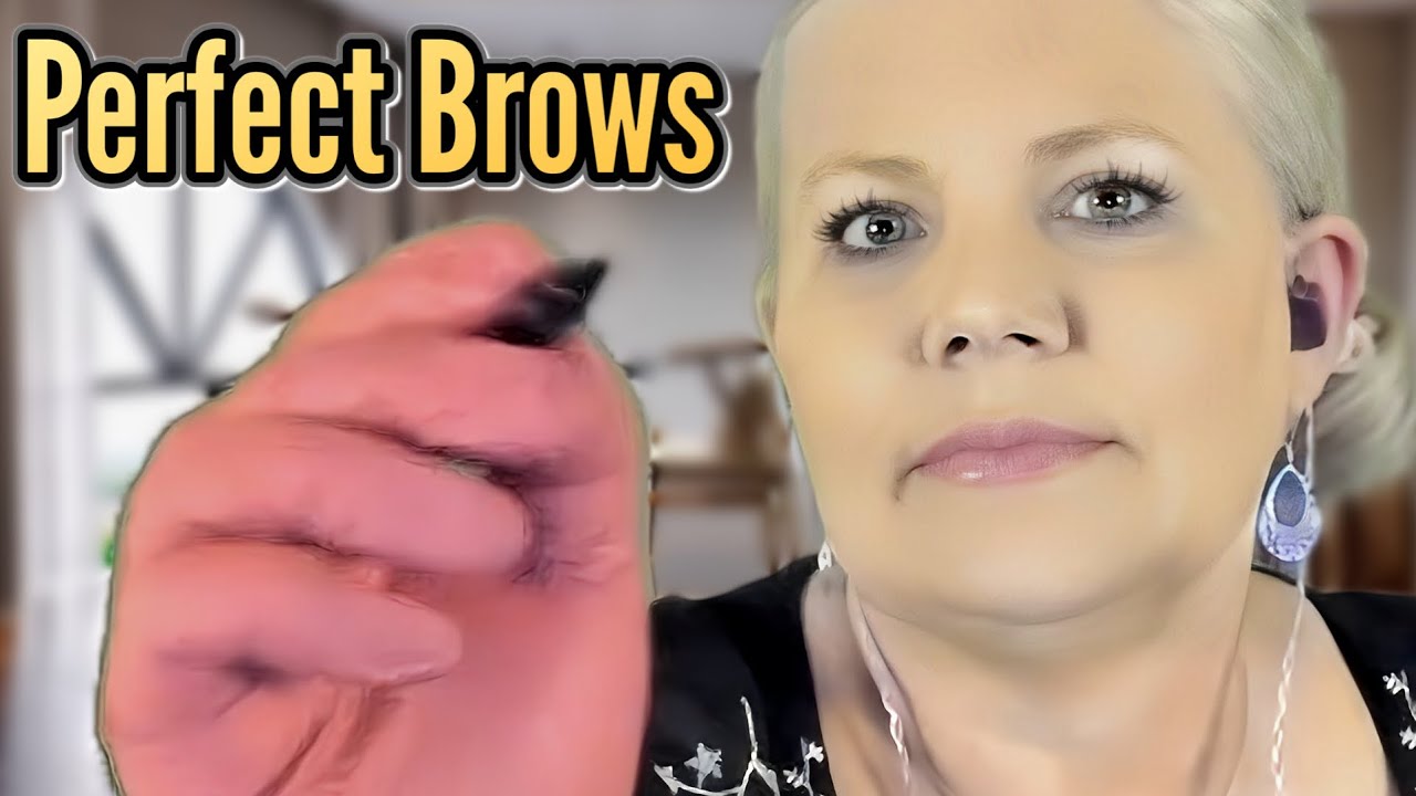 ASMR Gentle Brow Shaping & Tinting | Close-Up Whispers