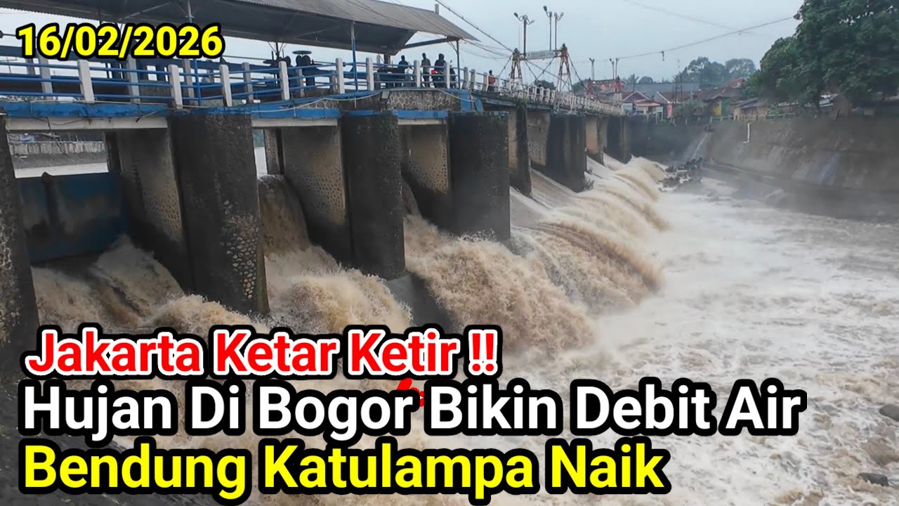 Info Terkini‼️Detik Detik Pintu Air Bendung Katulampa Di Tutup