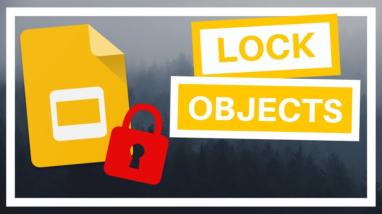 Как заблокировать объекты в Google Slides