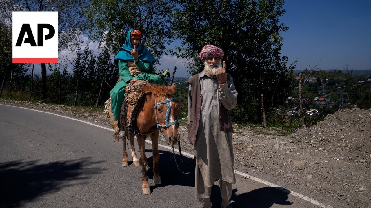 Voters in Indian-controlled Kashmir choose local government for first time since losing autonomy