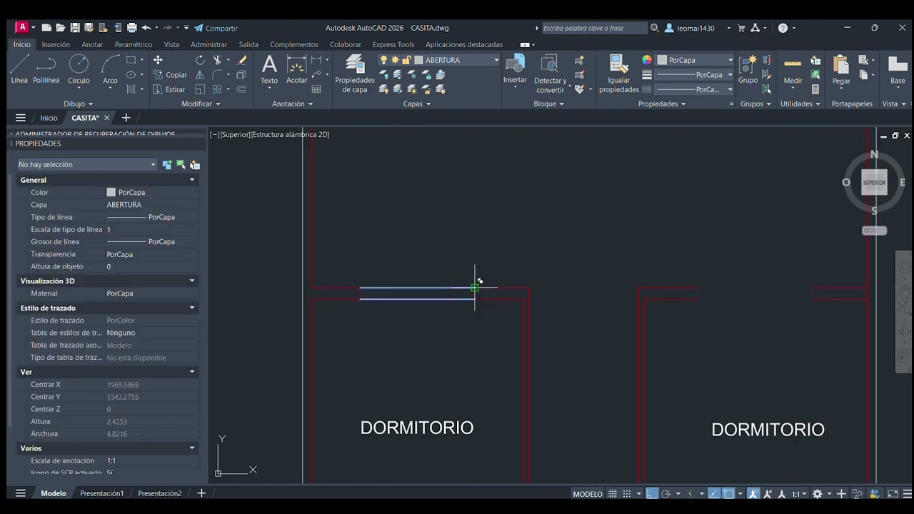 COMO DISEÑAR UN PLANO DE CASA EN AUTOCAD PARTE 3