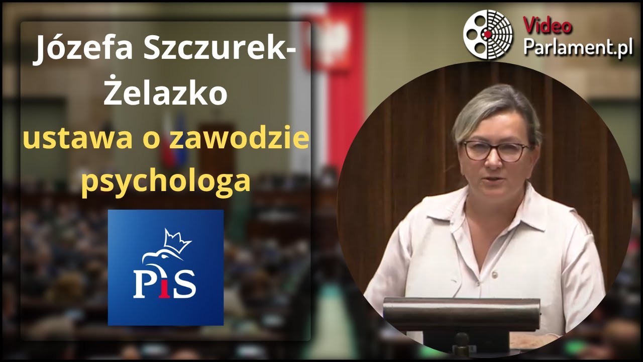J&oacute;zefa Szczurek-Żelazko - ustawa o zawodzie psychologa