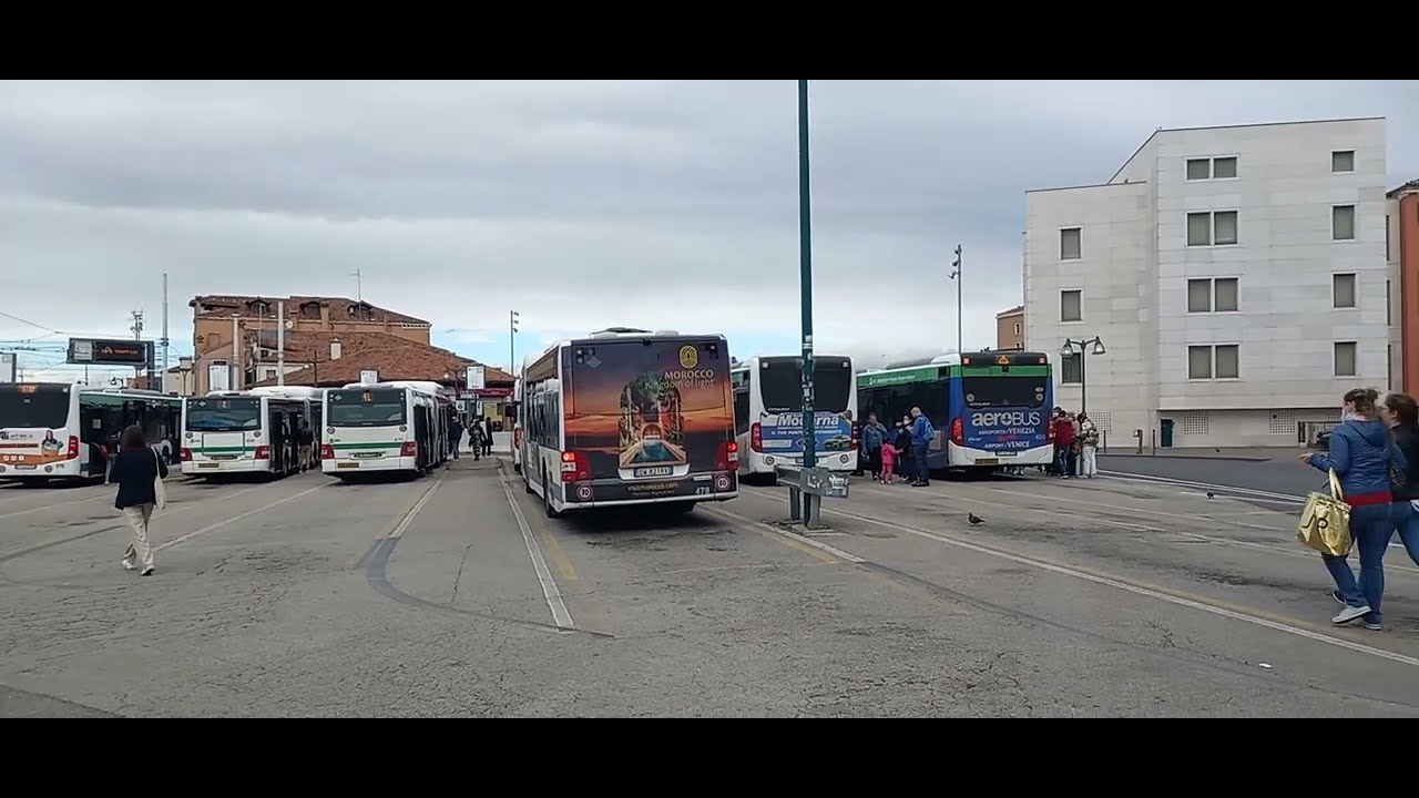 Tour around at Piazzale Roma, Venice Italy (Buses,Trams, Taxis & Cars Station)life of an ofw