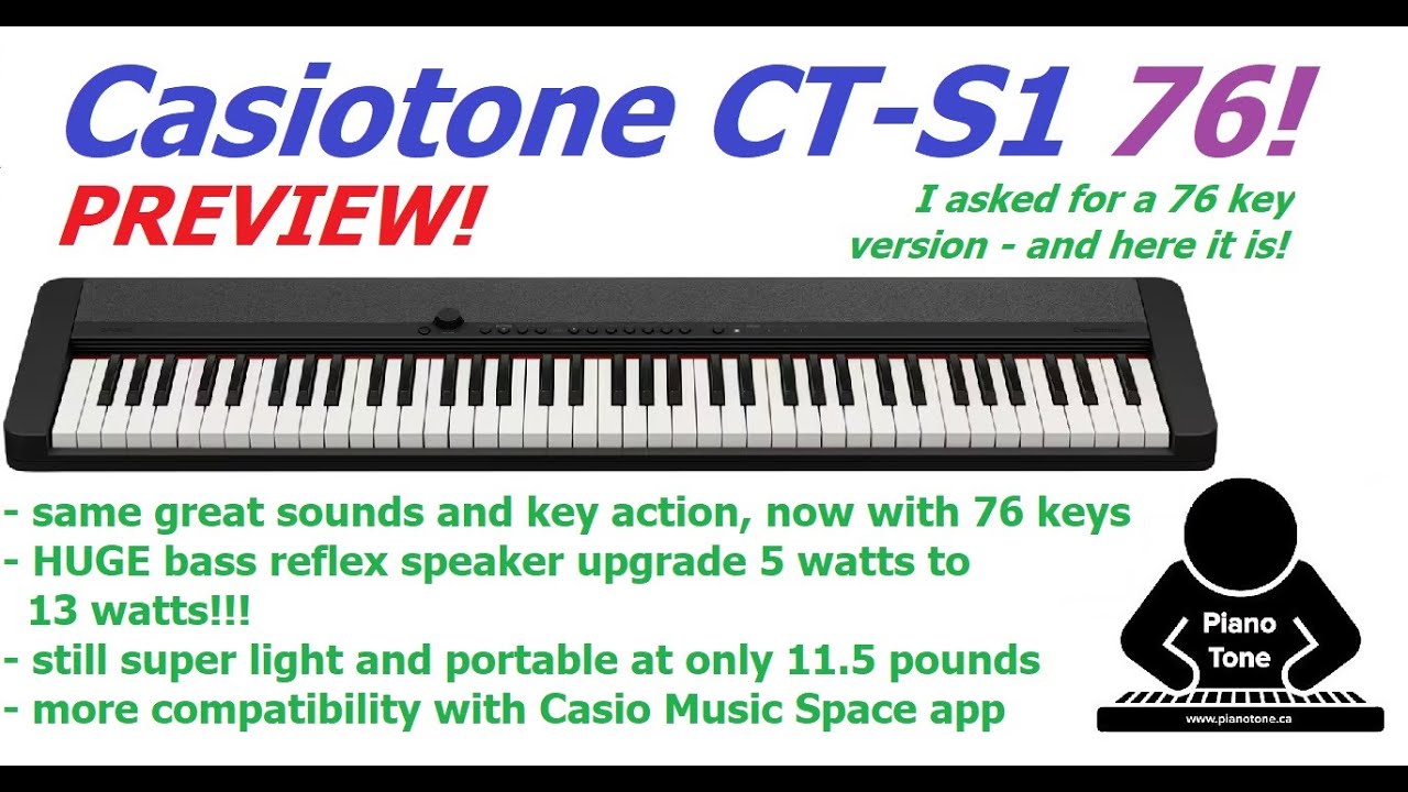 Casiotone CT-S1 76 Preview