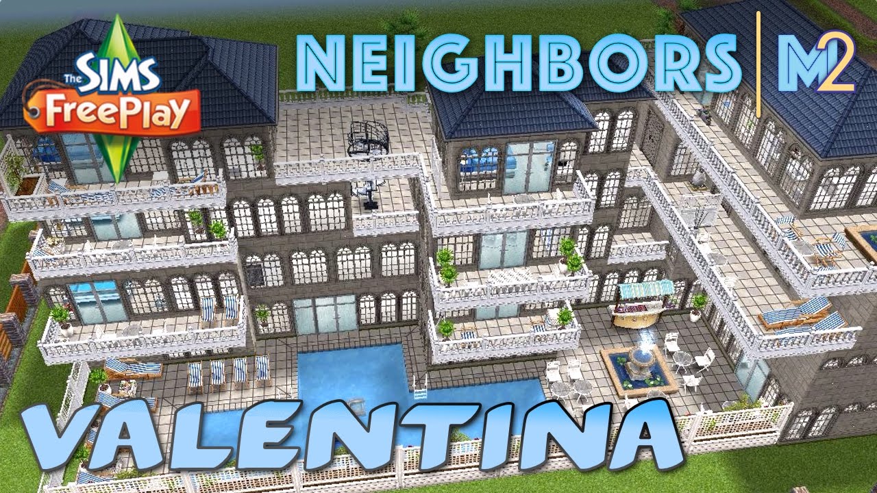 Sims FreePlay - Valentina's Hotel (Neighbor's Original Design)